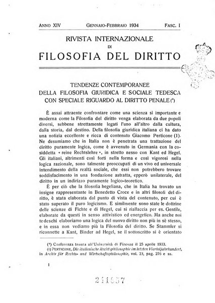 Rivista internazionale di filosofia del diritto