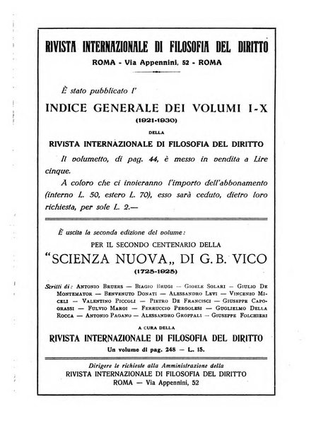 Rivista internazionale di filosofia del diritto