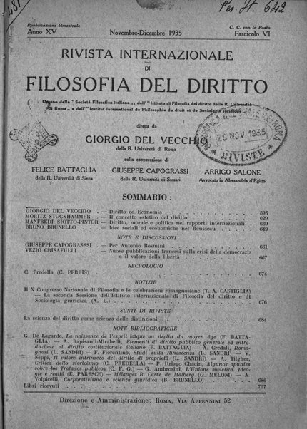 Rivista internazionale di filosofia del diritto