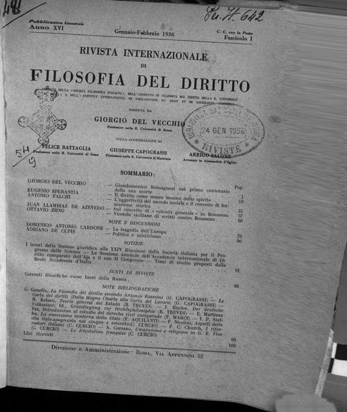 Rivista internazionale di filosofia del diritto