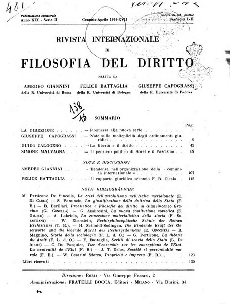 Rivista internazionale di filosofia del diritto