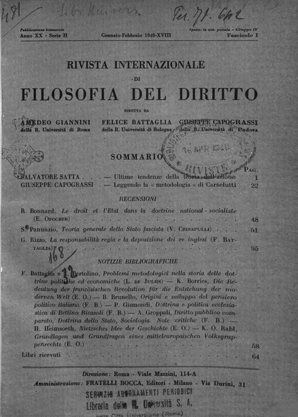 Rivista internazionale di filosofia del diritto