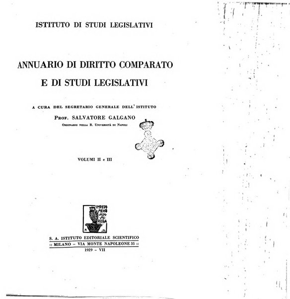 Annuario di diritto comparato e di studi legislativi