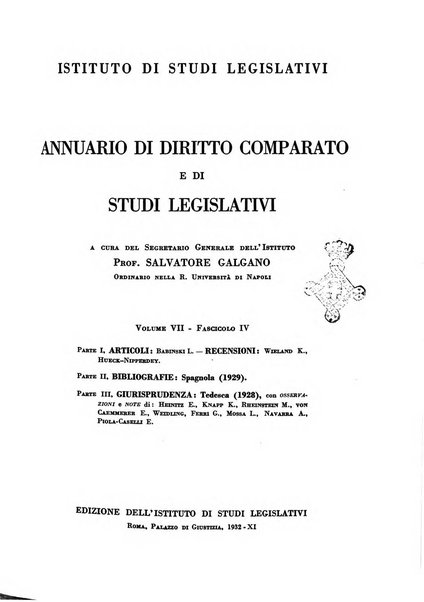Annuario di diritto comparato e di studi legislativi