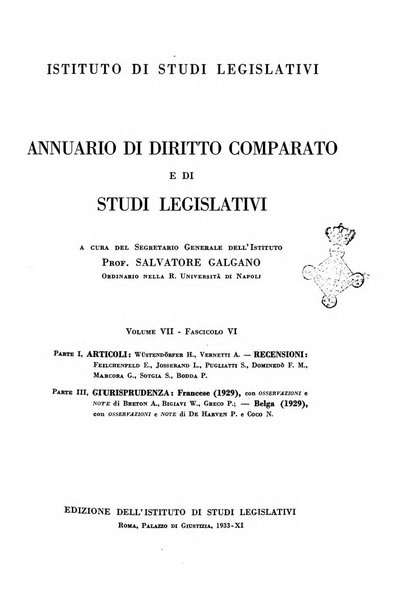 Annuario di diritto comparato e di studi legislativi