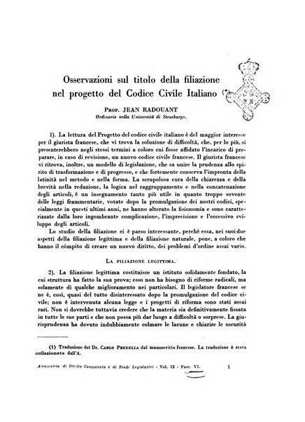 Annuario di diritto comparato e di studi legislativi