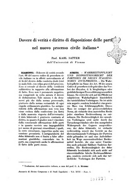 Annuario di diritto comparato e di studi legislativi