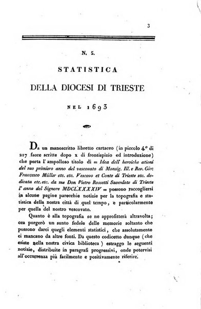 L'Archeografo triestino raccolta di opuscoli e notizie per Trieste e per l'Istria