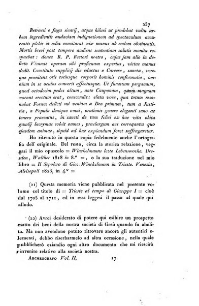 L'Archeografo triestino raccolta di opuscoli e notizie per Trieste e per l'Istria