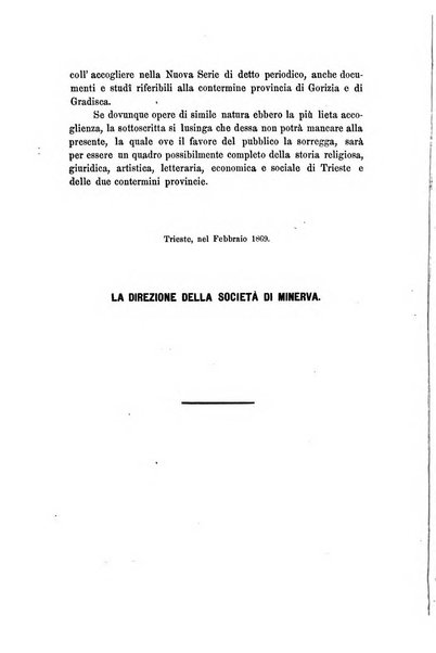 L'Archeografo triestino raccolta di opuscoli e notizie per Trieste e per l'Istria