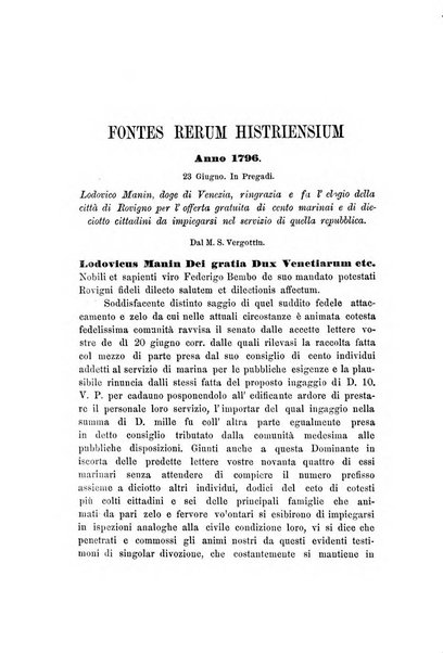 L'Archeografo triestino raccolta di opuscoli e notizie per Trieste e per l'Istria