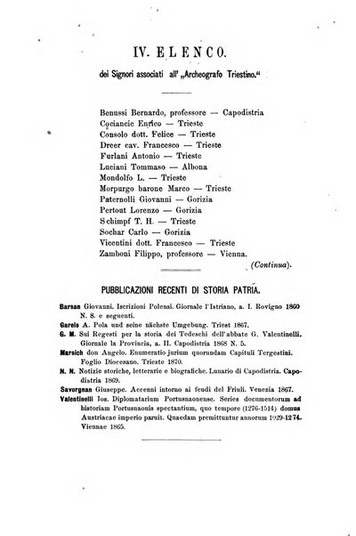 L'Archeografo triestino raccolta di opuscoli e notizie per Trieste e per l'Istria