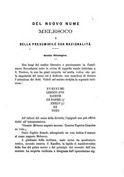 L'Archeografo triestino raccolta di opuscoli e notizie per Trieste e per l'Istria