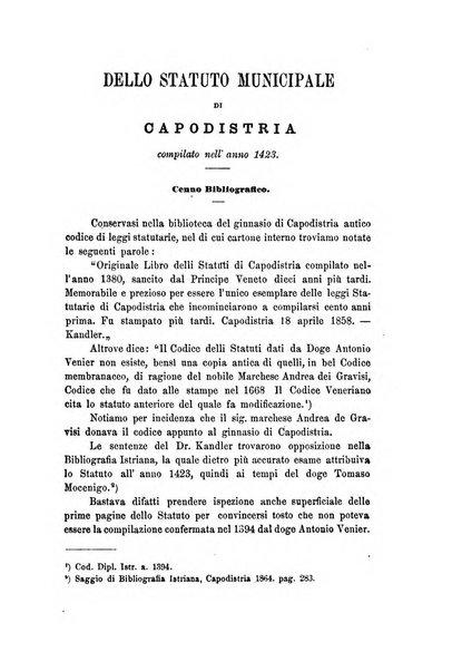 L'Archeografo triestino raccolta di opuscoli e notizie per Trieste e per l'Istria