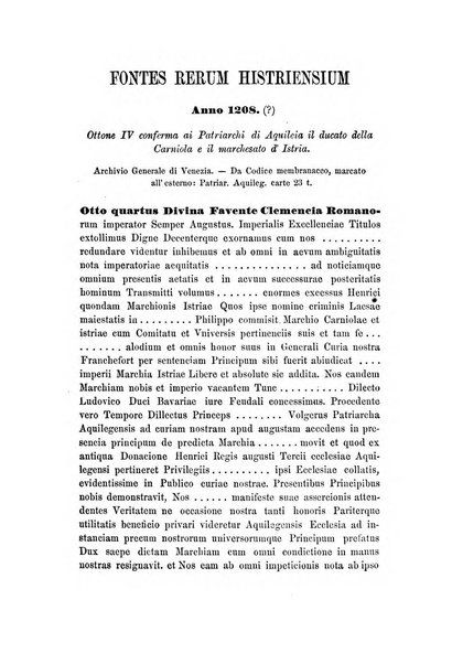 L'Archeografo triestino raccolta di opuscoli e notizie per Trieste e per l'Istria