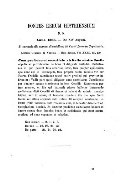 L'Archeografo triestino raccolta di opuscoli e notizie per Trieste e per l'Istria