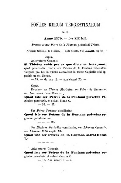 L'Archeografo triestino raccolta di opuscoli e notizie per Trieste e per l'Istria