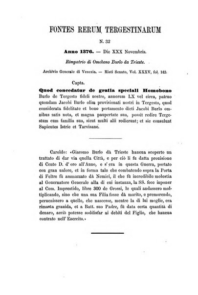 L'Archeografo triestino raccolta di opuscoli e notizie per Trieste e per l'Istria