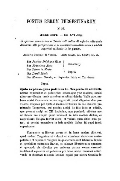 L'Archeografo triestino raccolta di opuscoli e notizie per Trieste e per l'Istria