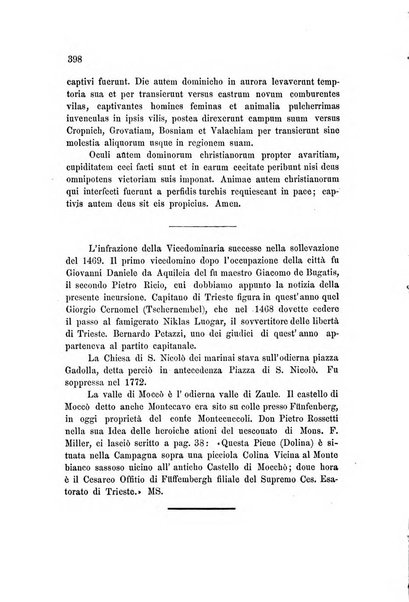 L'Archeografo triestino raccolta di opuscoli e notizie per Trieste e per l'Istria