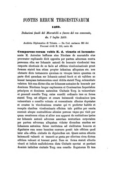 L'Archeografo triestino raccolta di opuscoli e notizie per Trieste e per l'Istria