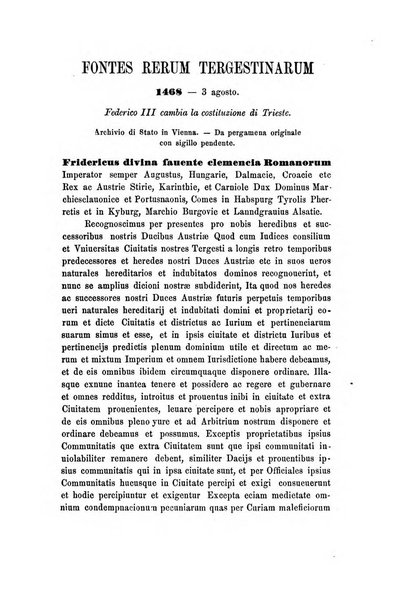 L'Archeografo triestino raccolta di opuscoli e notizie per Trieste e per l'Istria