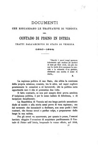 L'Archeografo triestino raccolta di opuscoli e notizie per Trieste e per l'Istria