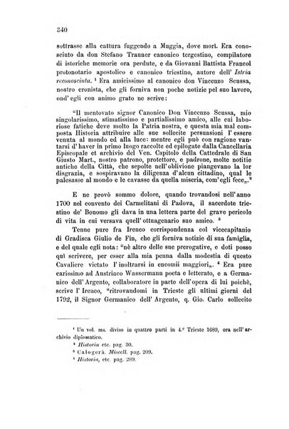 L'Archeografo triestino raccolta di opuscoli e notizie per Trieste e per l'Istria