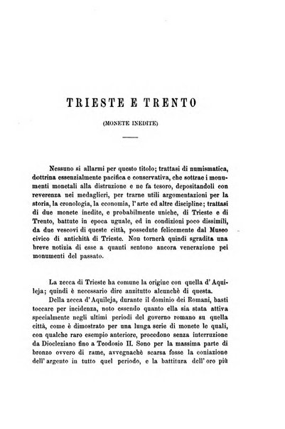 L'Archeografo triestino raccolta di opuscoli e notizie per Trieste e per l'Istria