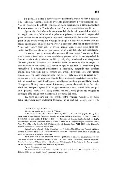 L'Archeografo triestino raccolta di opuscoli e notizie per Trieste e per l'Istria