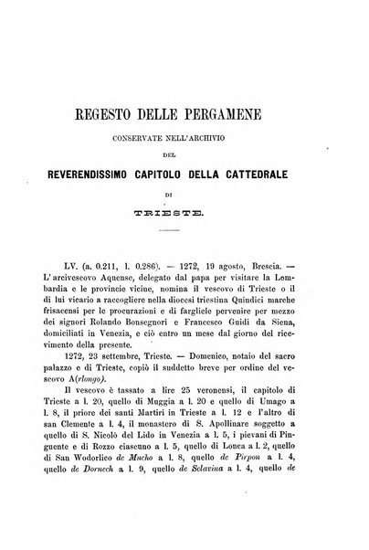 L'Archeografo triestino raccolta di opuscoli e notizie per Trieste e per l'Istria