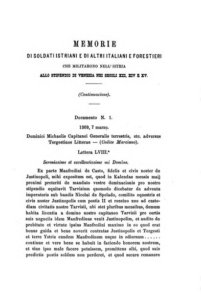 L'Archeografo triestino raccolta di opuscoli e notizie per Trieste e per l'Istria