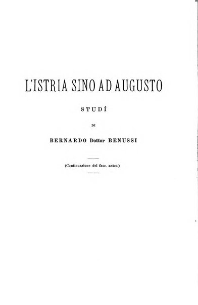 L'Archeografo triestino raccolta di opuscoli e notizie per Trieste e per l'Istria