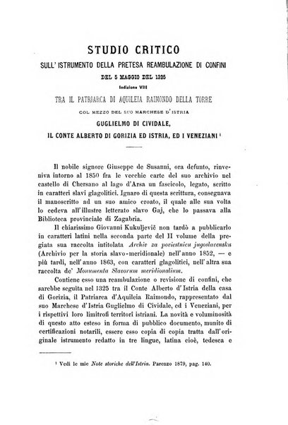 L'Archeografo triestino raccolta di opuscoli e notizie per Trieste e per l'Istria