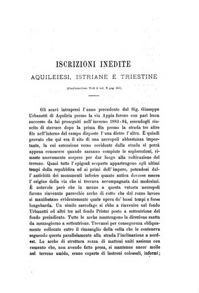 L'Archeografo triestino raccolta di opuscoli e notizie per Trieste e per l'Istria