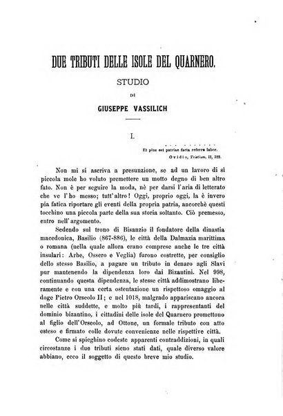 L'Archeografo triestino raccolta di opuscoli e notizie per Trieste e per l'Istria