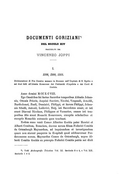 L'Archeografo triestino raccolta di opuscoli e notizie per Trieste e per l'Istria