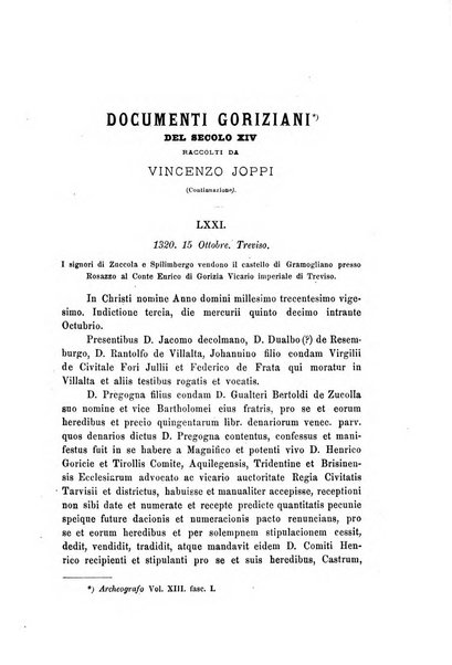 L'Archeografo triestino raccolta di opuscoli e notizie per Trieste e per l'Istria