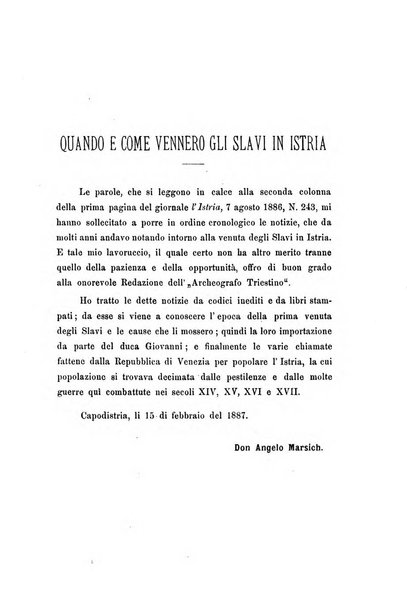 L'Archeografo triestino raccolta di opuscoli e notizie per Trieste e per l'Istria