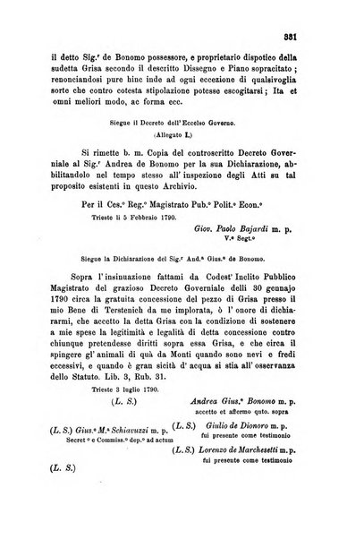 L'Archeografo triestino raccolta di opuscoli e notizie per Trieste e per l'Istria