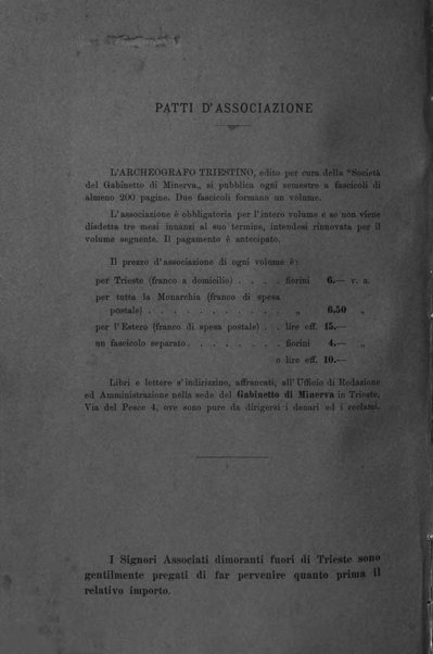 L'Archeografo triestino raccolta di opuscoli e notizie per Trieste e per l'Istria