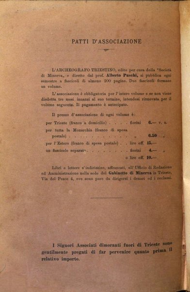 L'Archeografo triestino raccolta di opuscoli e notizie per Trieste e per l'Istria