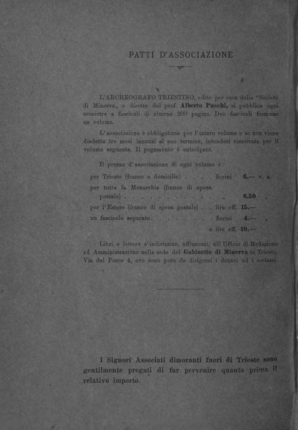 L'Archeografo triestino raccolta di opuscoli e notizie per Trieste e per l'Istria