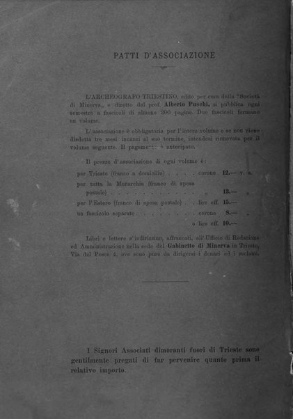 L'Archeografo triestino raccolta di opuscoli e notizie per Trieste e per l'Istria