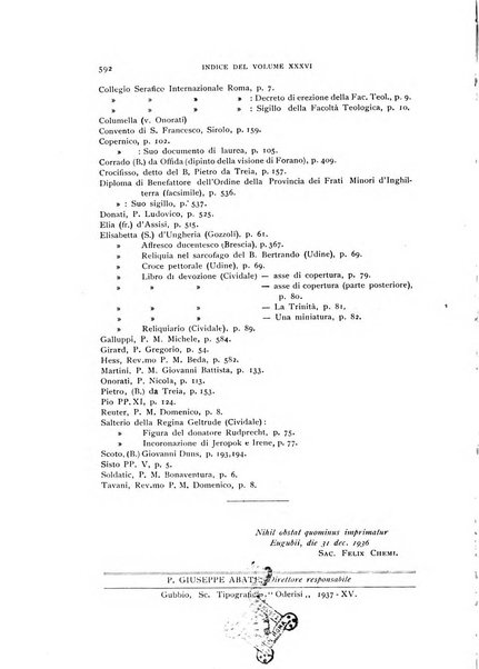 Miscellanea francescana rivista di scienze lettere ed arti