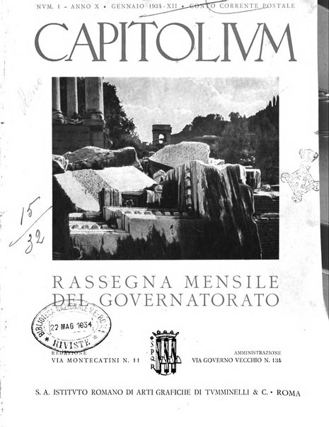 Capitolium rassegna di attività municipale