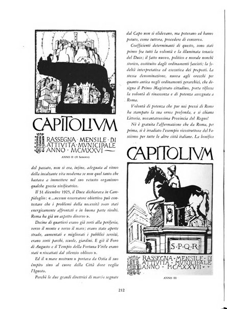 Capitolium rassegna di attività municipale