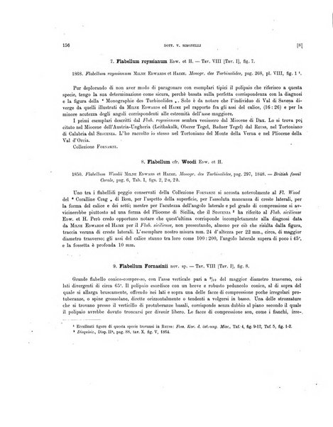 Palaeontographia Italica raccolta di monografie paleontologiche fondata da Mario Canavari nell'anno 1895