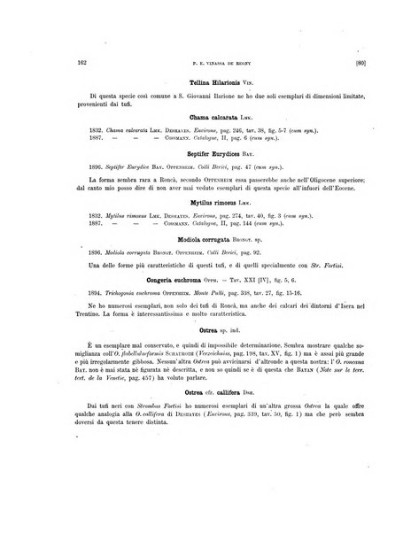 Palaeontographia Italica raccolta di monografie paleontologiche fondata da Mario Canavari nell'anno 1895