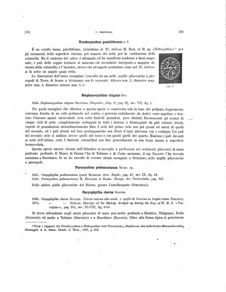 Palaeontographia Italica raccolta di monografie paleontologiche fondata da Mario Canavari nell'anno 1895